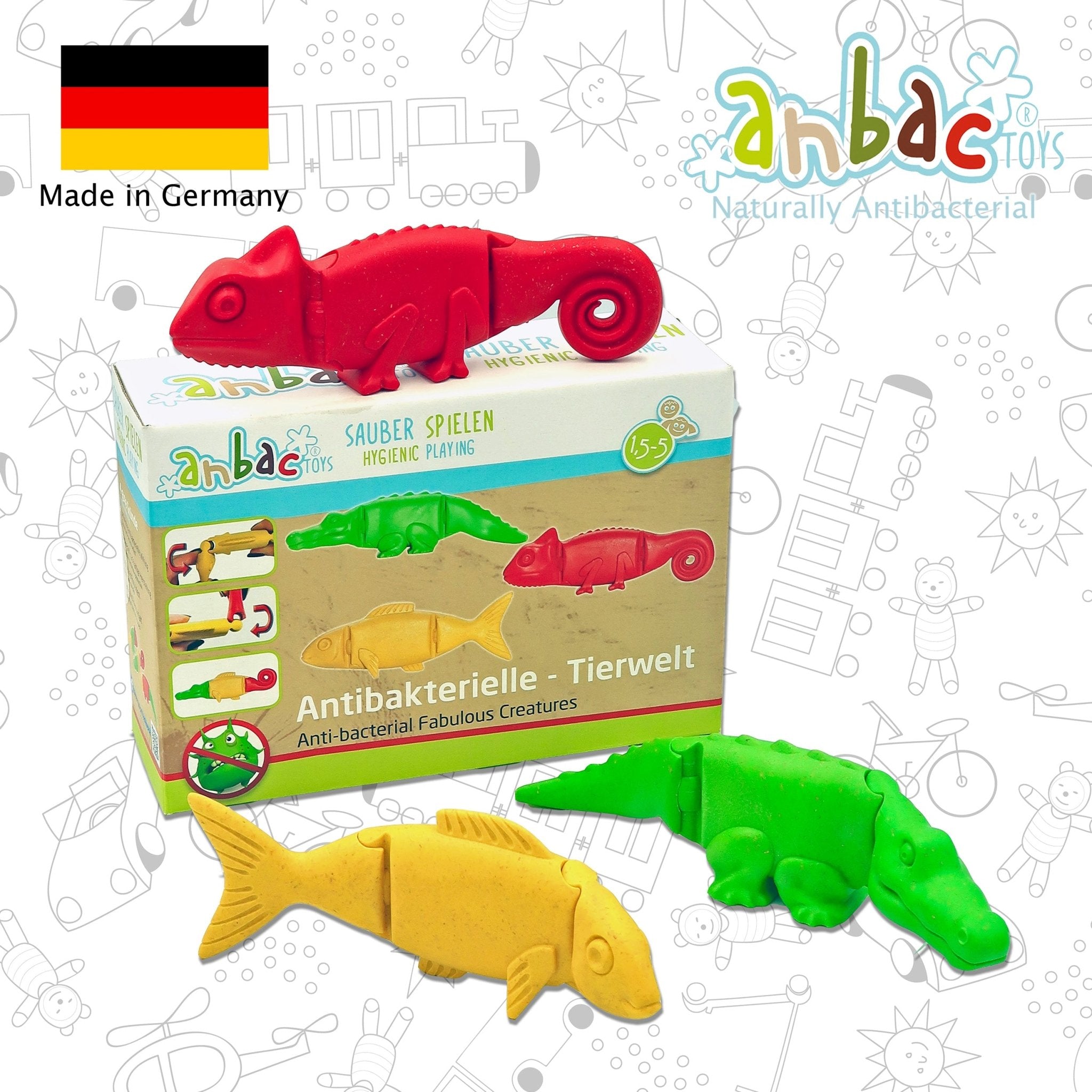 Antibacterial Mix & Match Animals Toy Set - Image 3