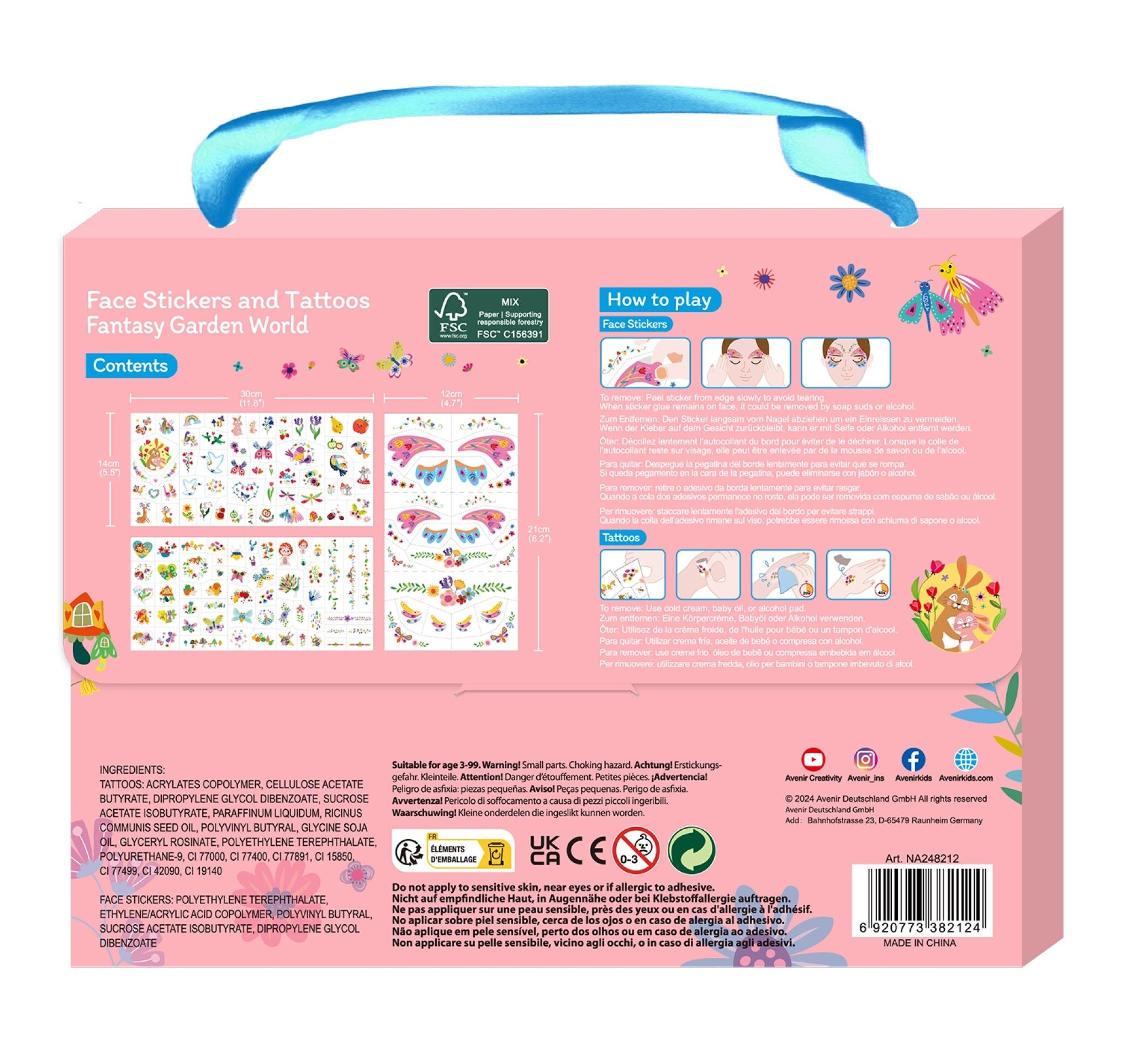 Avenir - Face Sticker and Tattoos Fantasy Garden World - Image 5