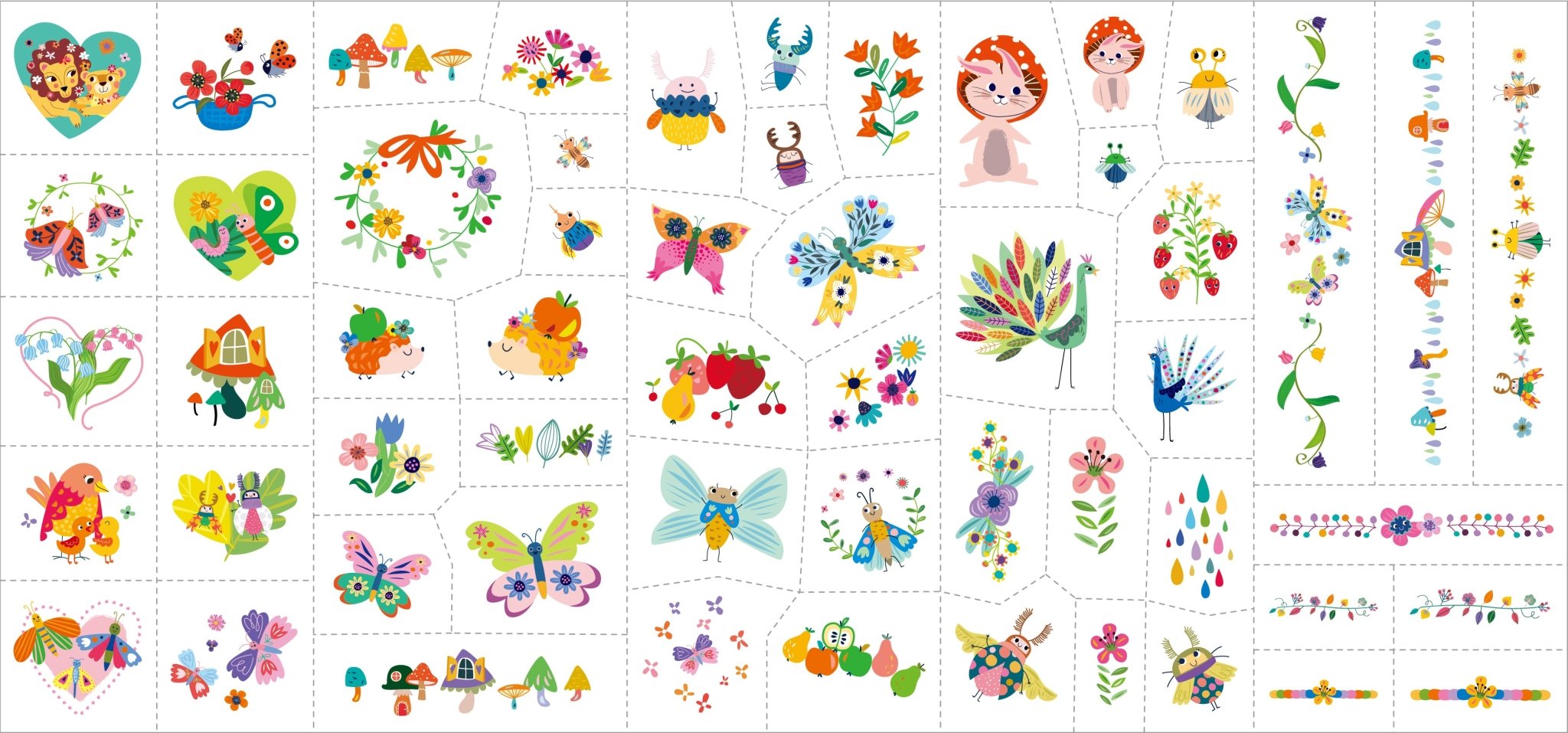 Avenir - Face Sticker and Tattoos Fantasy Garden World - Image 3