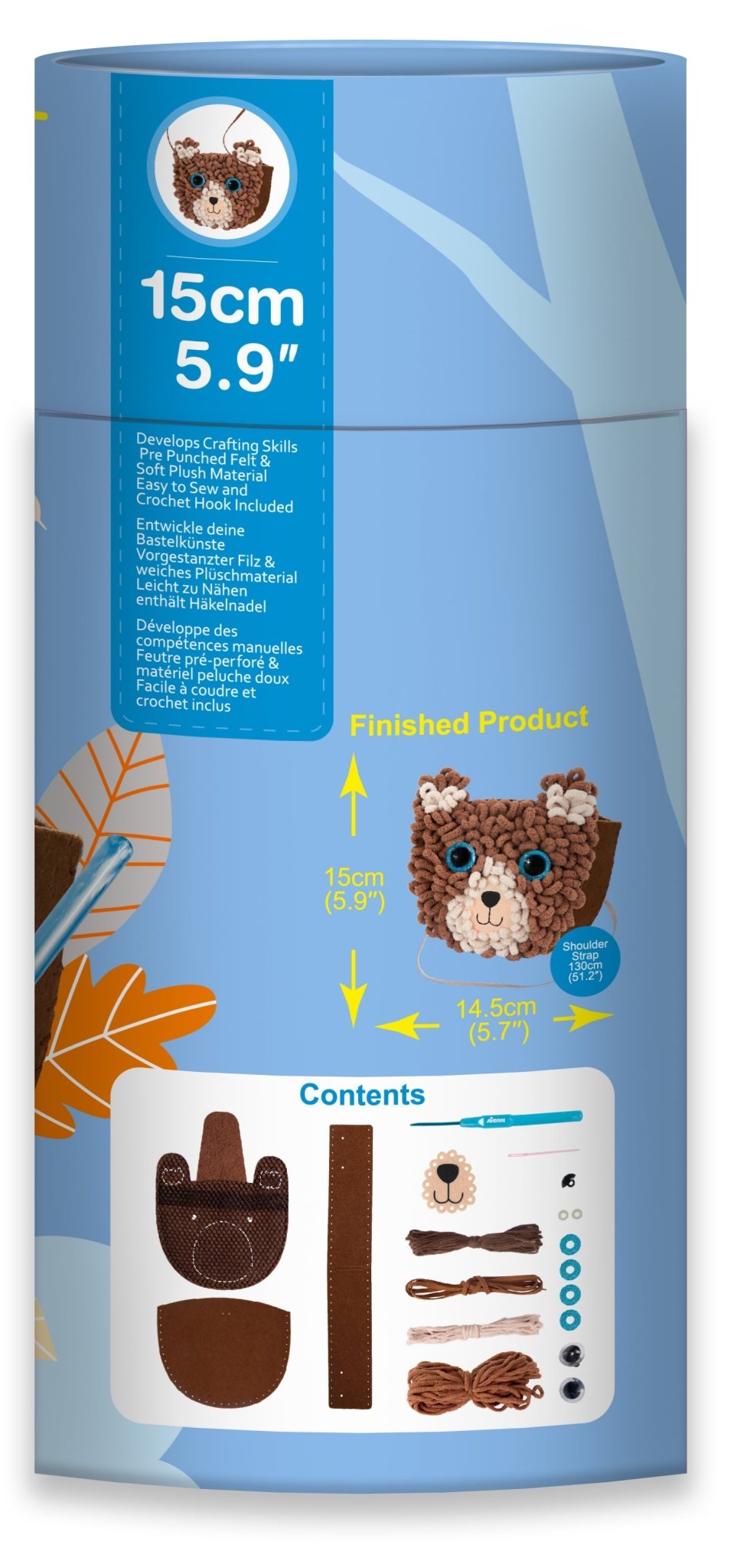 Avenir - Loopie Fun My First Plush Bag - Bear - Image 6