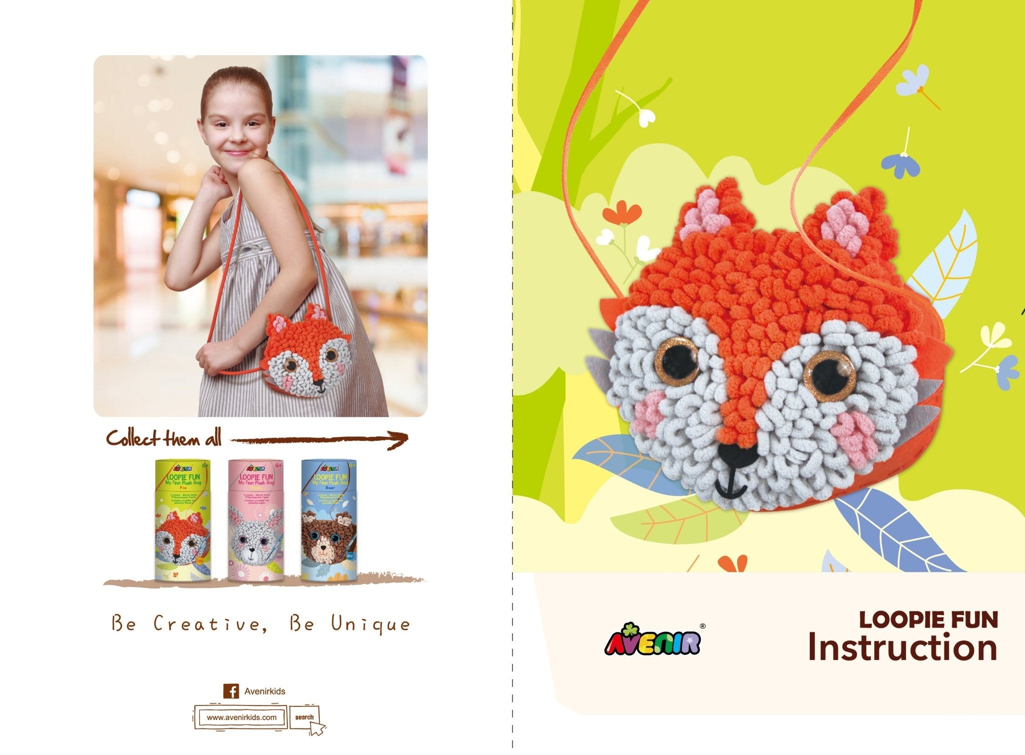 Avenir - Loopie Fun My First Plush Bag - Fox - Image 4