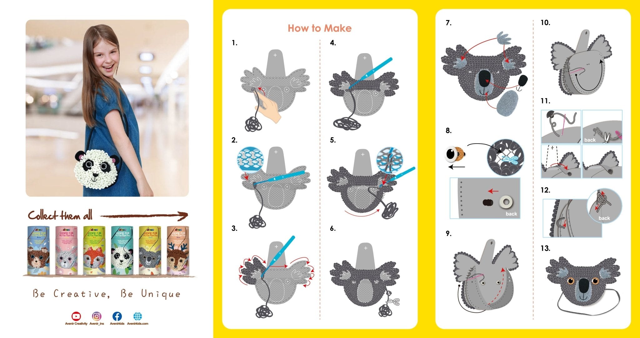 Avenir - Loopie Fun My First Plush Bag - Koala - Image 3