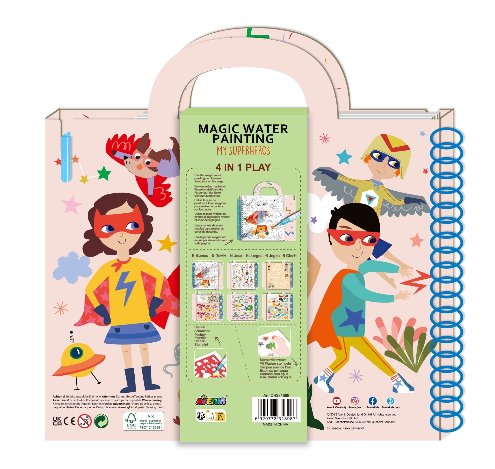 Avenir - Magic Water Painting 4in1 My Superheros - Image 3