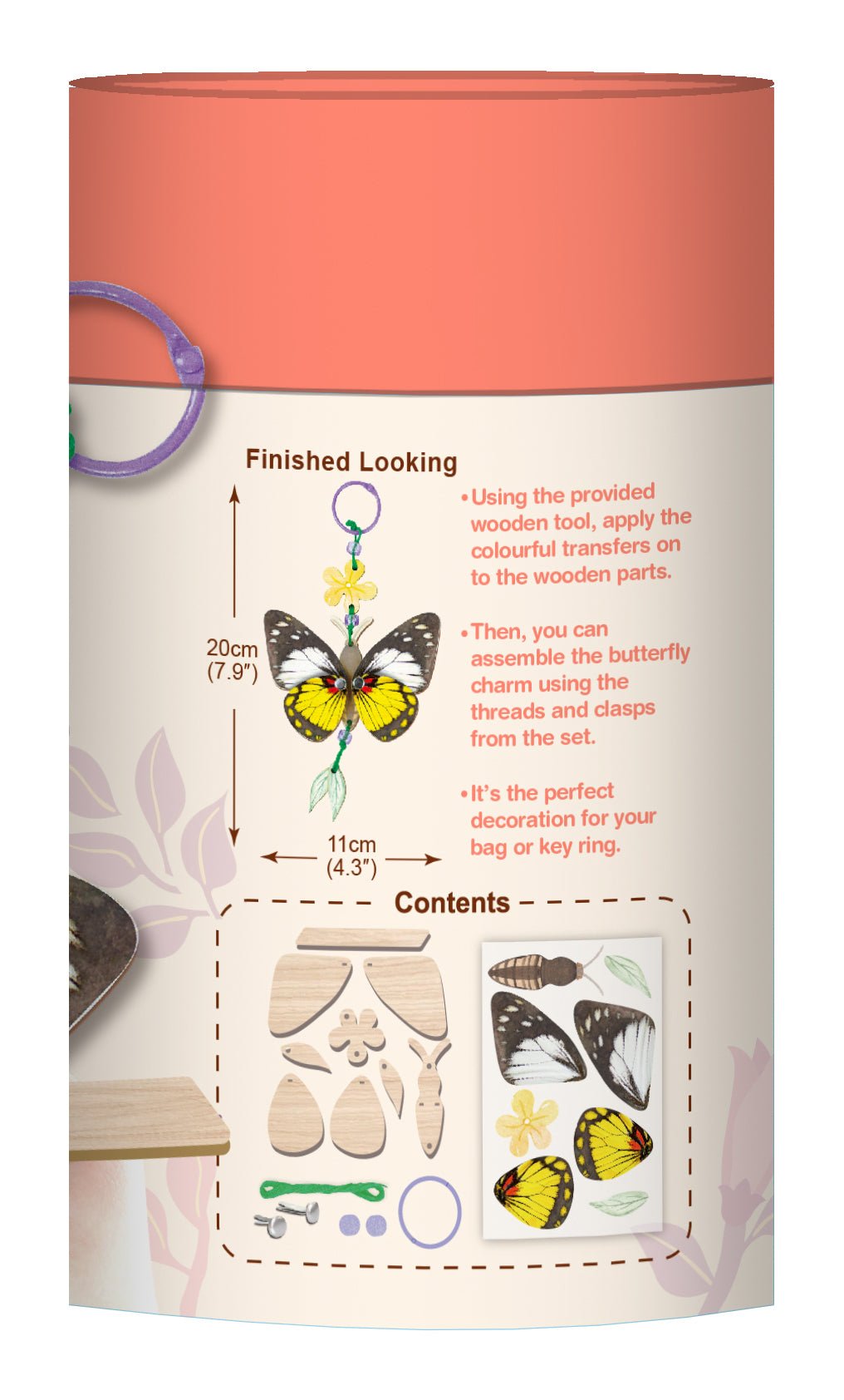 Avenir - Natural Creation Create My Wooden Charm Butterfly - Image 4