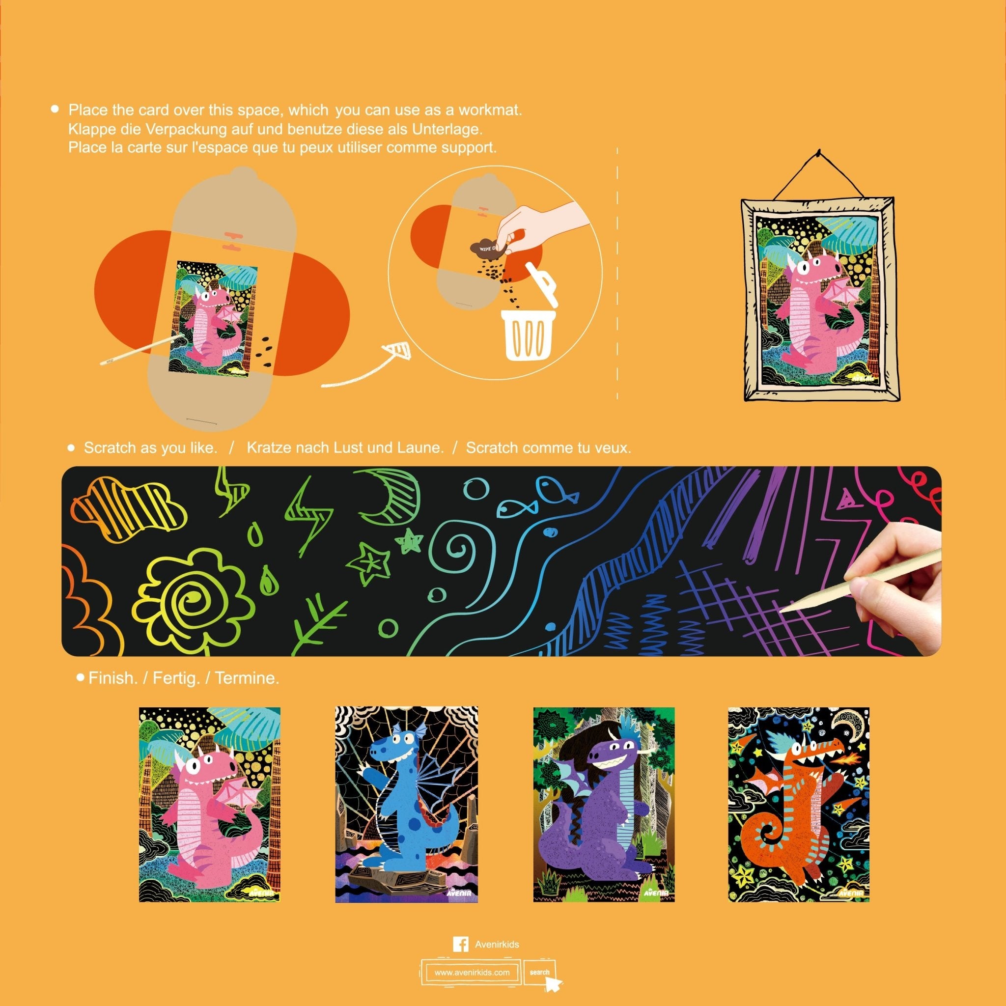 Avenir - Scratch Art - Magic Dragon - Image 7