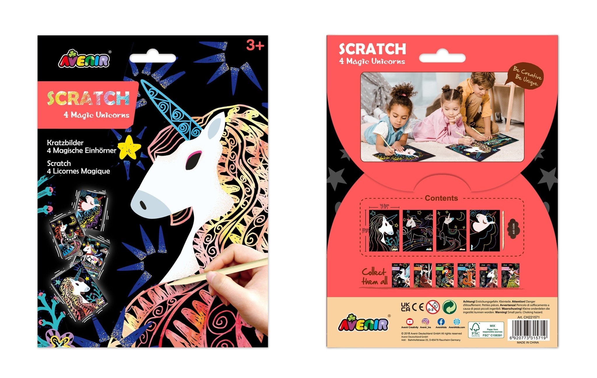 Avenir - Scratch Art - Magic Unicorn - Image 6