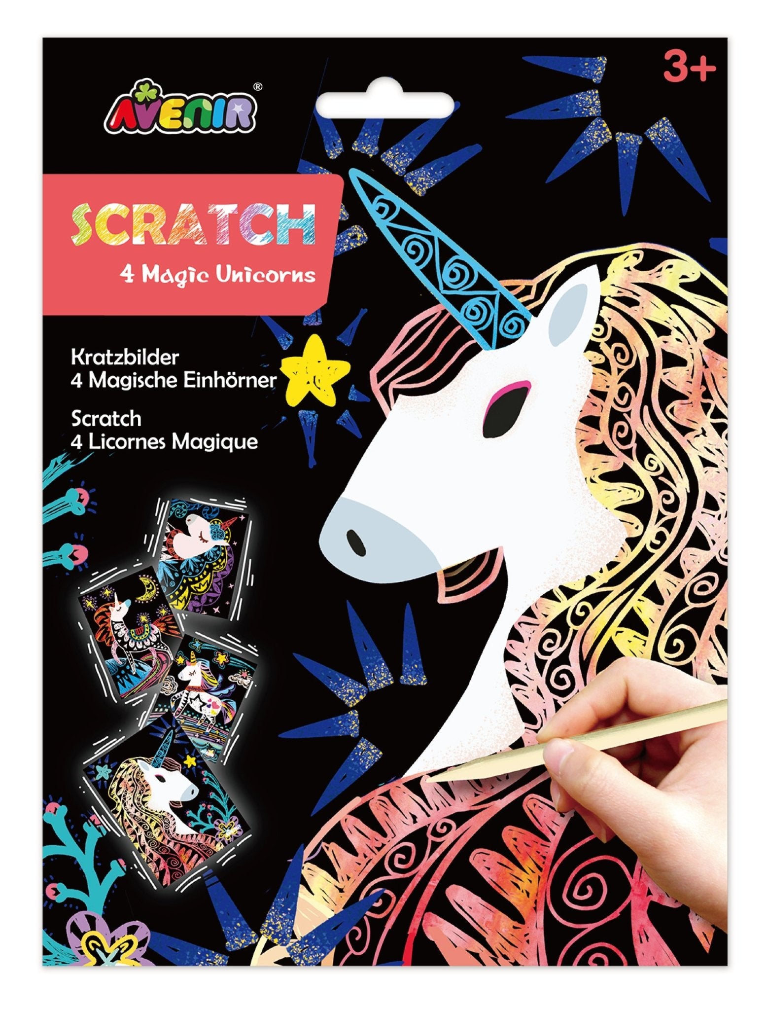 Avenir - Scratch Art - Magic Unicorn