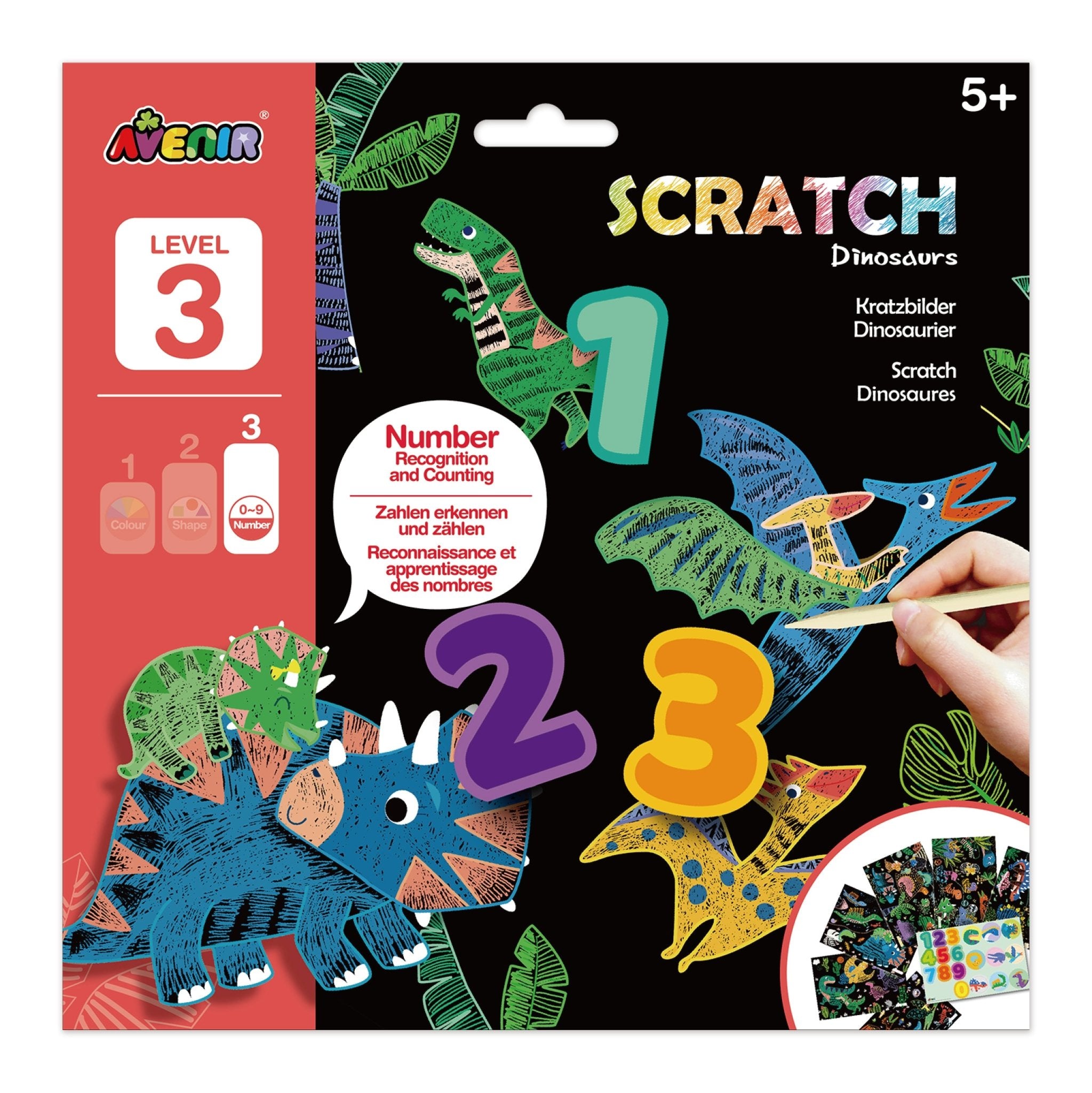 Avenir Scratch Learning Fun Lvl 2 - Dinosaurs - Image 3