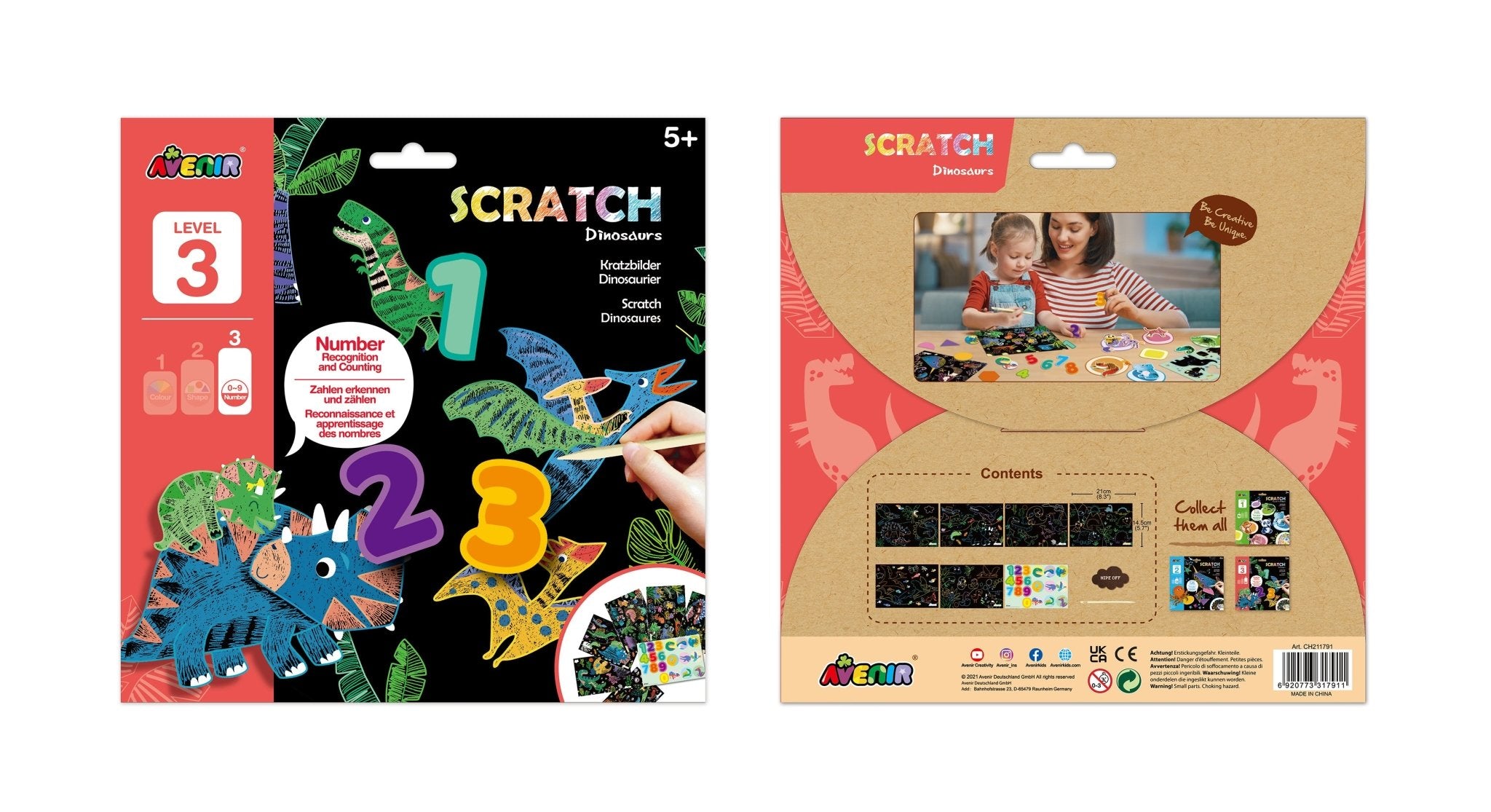 Avenir Scratch Learning Fun Lvl 2 - Dinosaurs