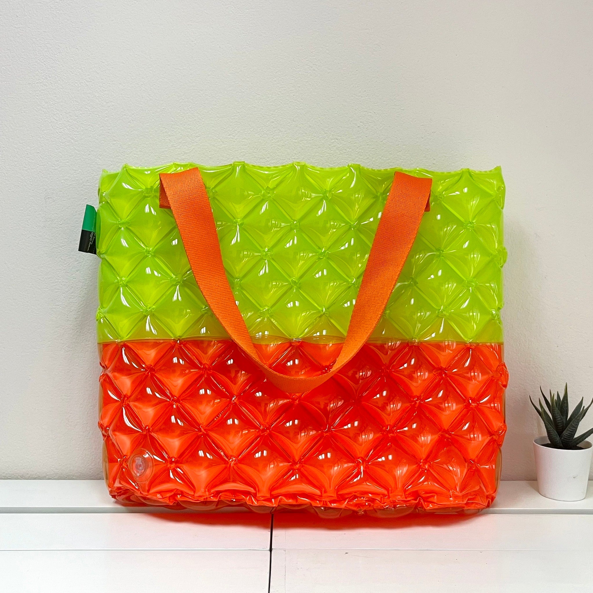 Inflatable Diamond Hand Carry Tote (Small) - Trendy Two Tone - Image 4