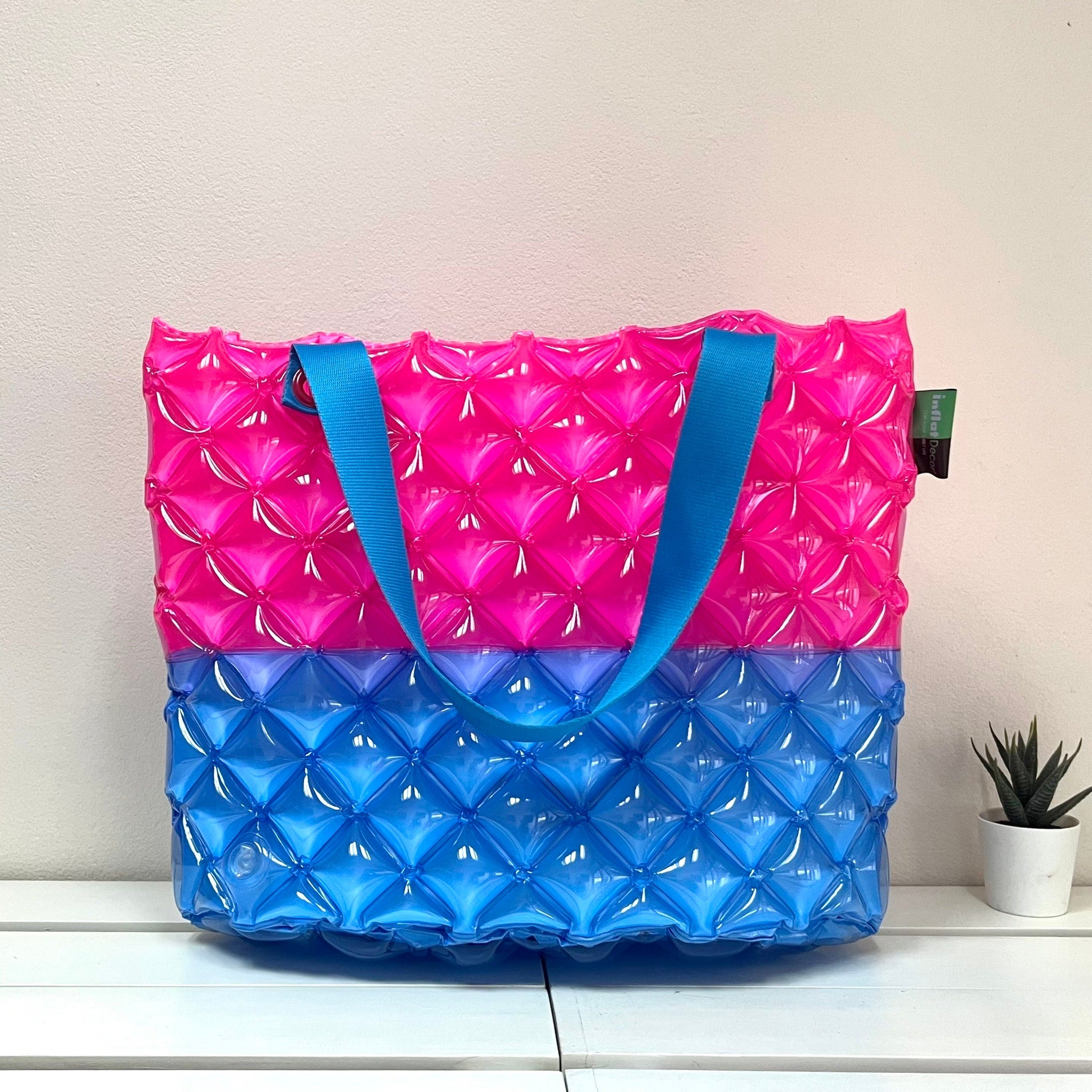Inflatable Diamond Hand Carry Tote (Small) - Trendy Two Tone - Image 6