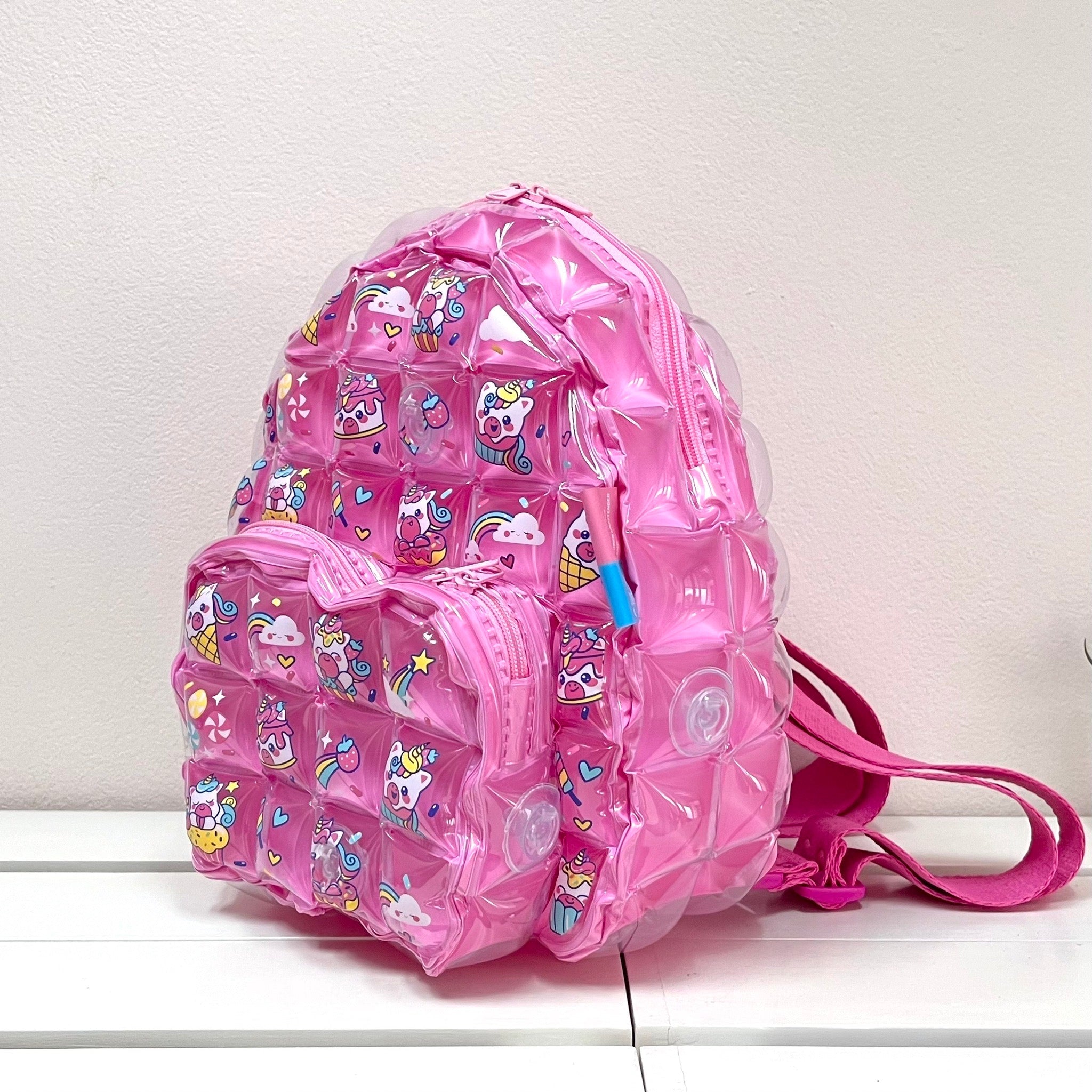 Inflatable Kids Backpack (Large) - Cupcake Unicorn - Image 2