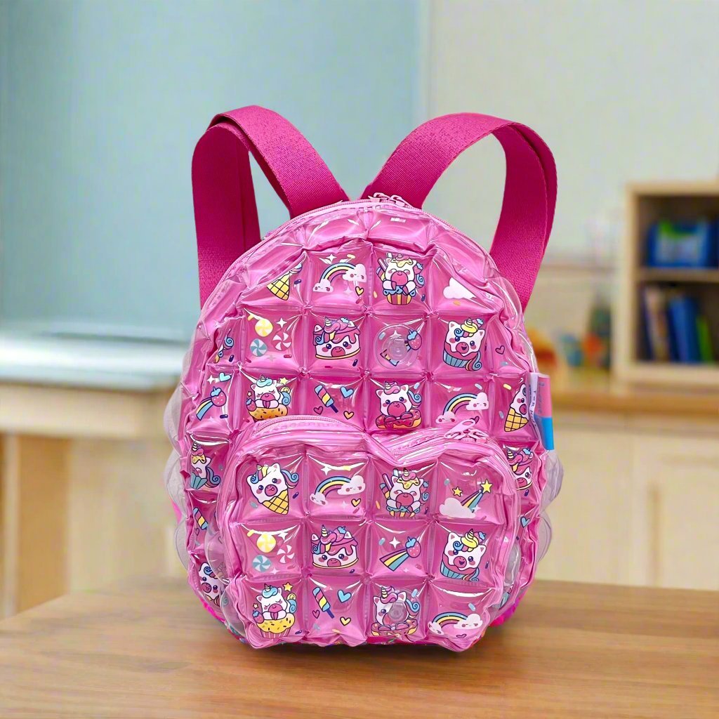 Inflatable Kids Backpack (Large) - Cupcake Unicorn