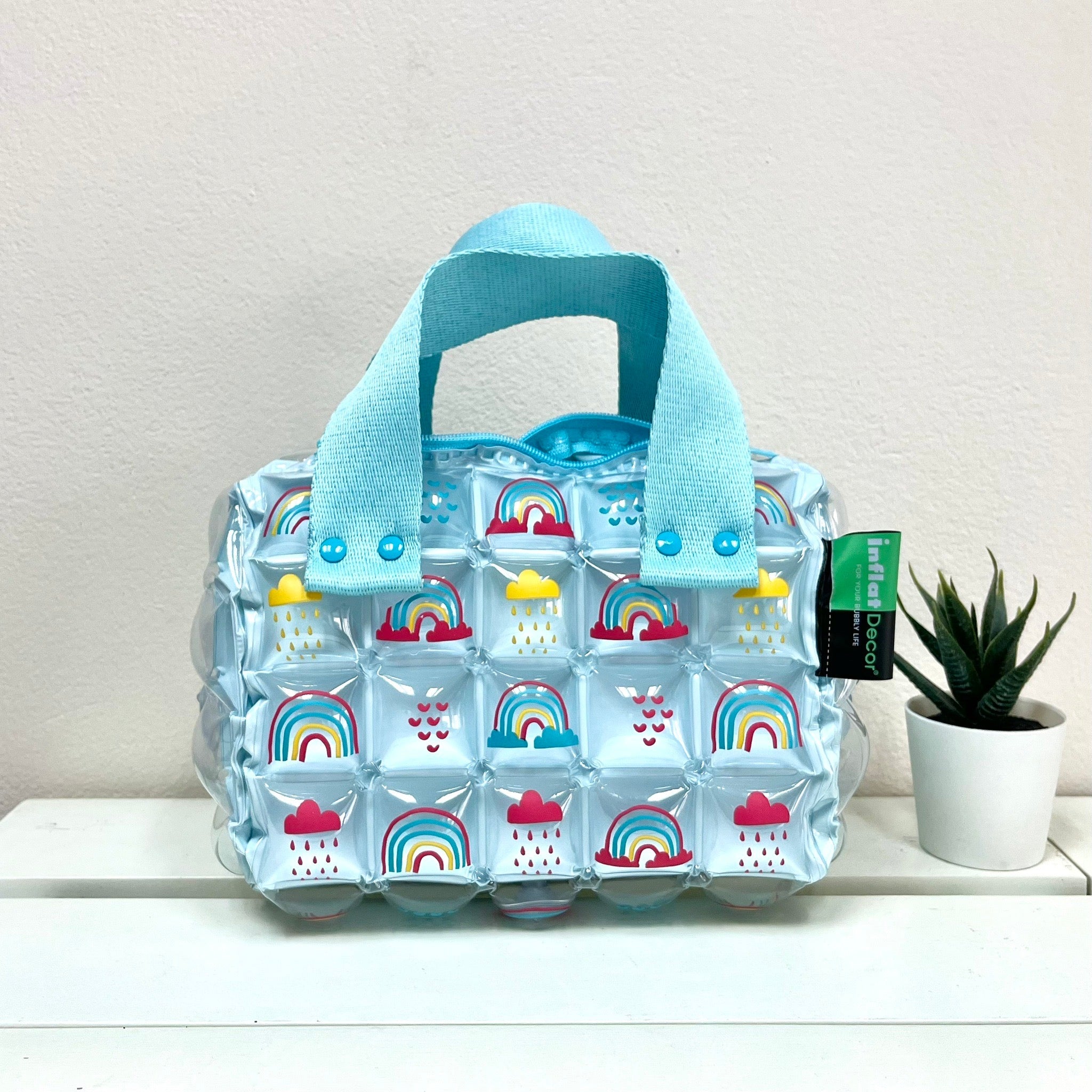 Inflatable Roll Style Hand Bag - Rainbow - Image 3