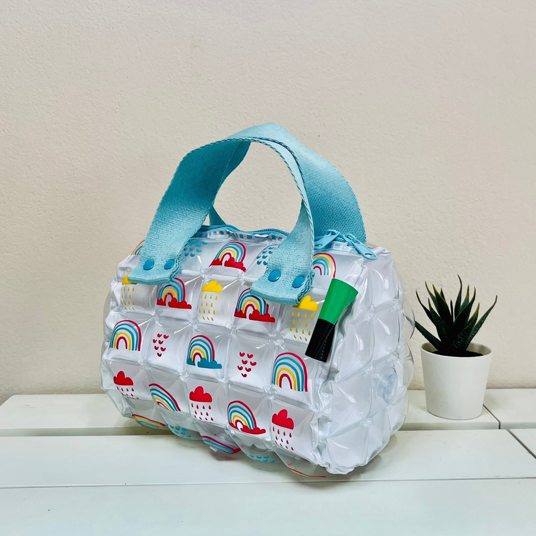 Inflatable Roll Style Hand Bag - Rainbow - Image 7