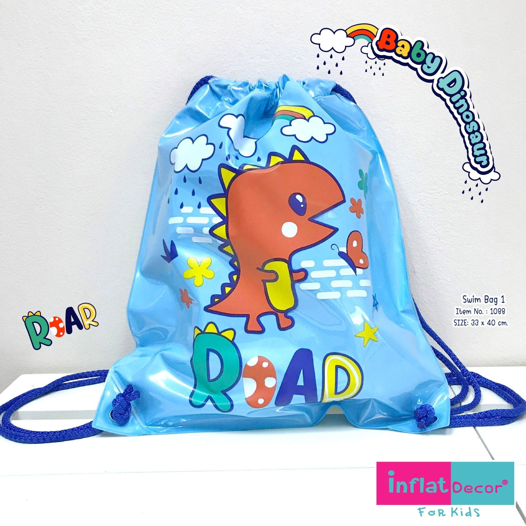 Inflatable Swim Bag - Baby Dinosaur - Image 2