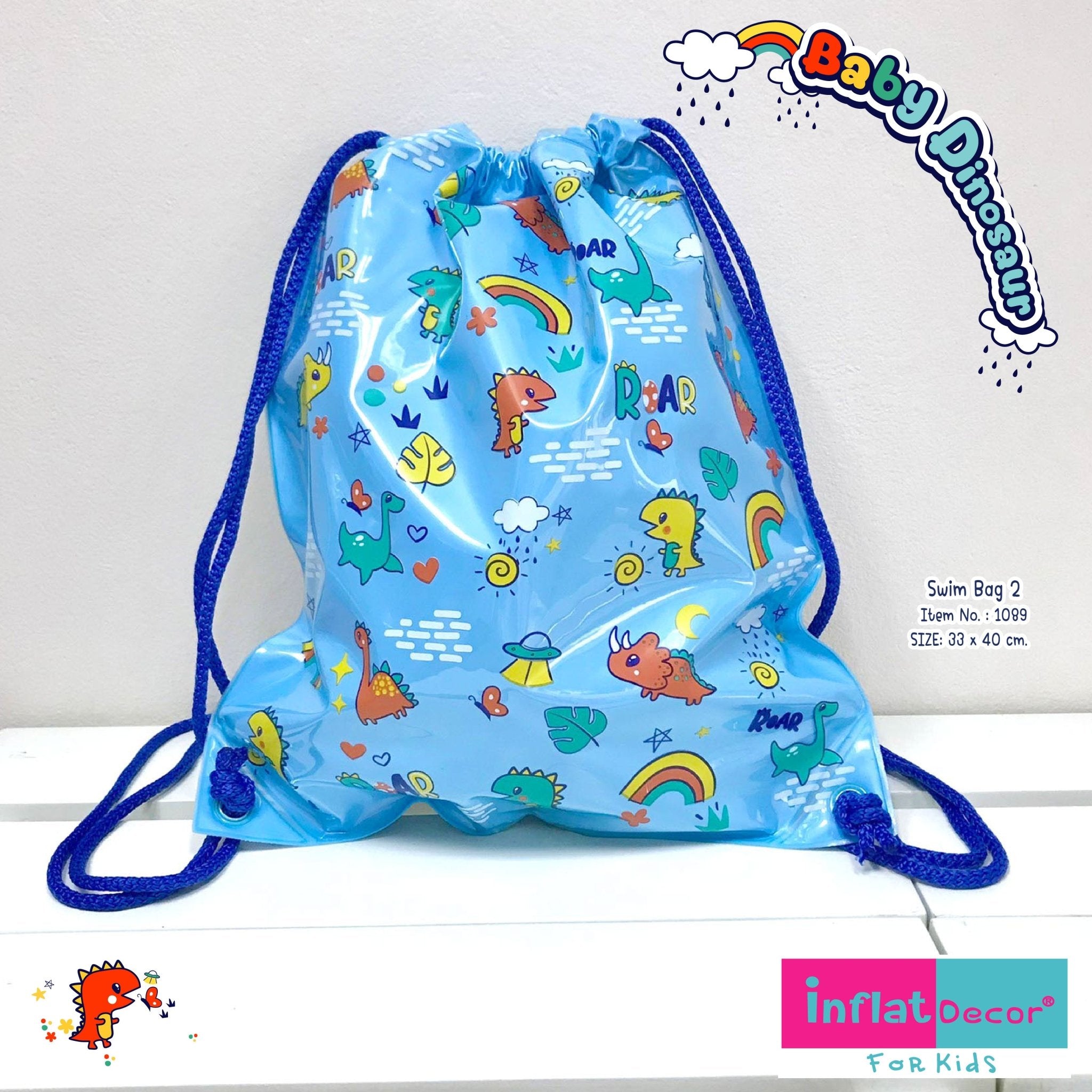 Inflatable Swim Bag - Baby Dinosaur - Image 3