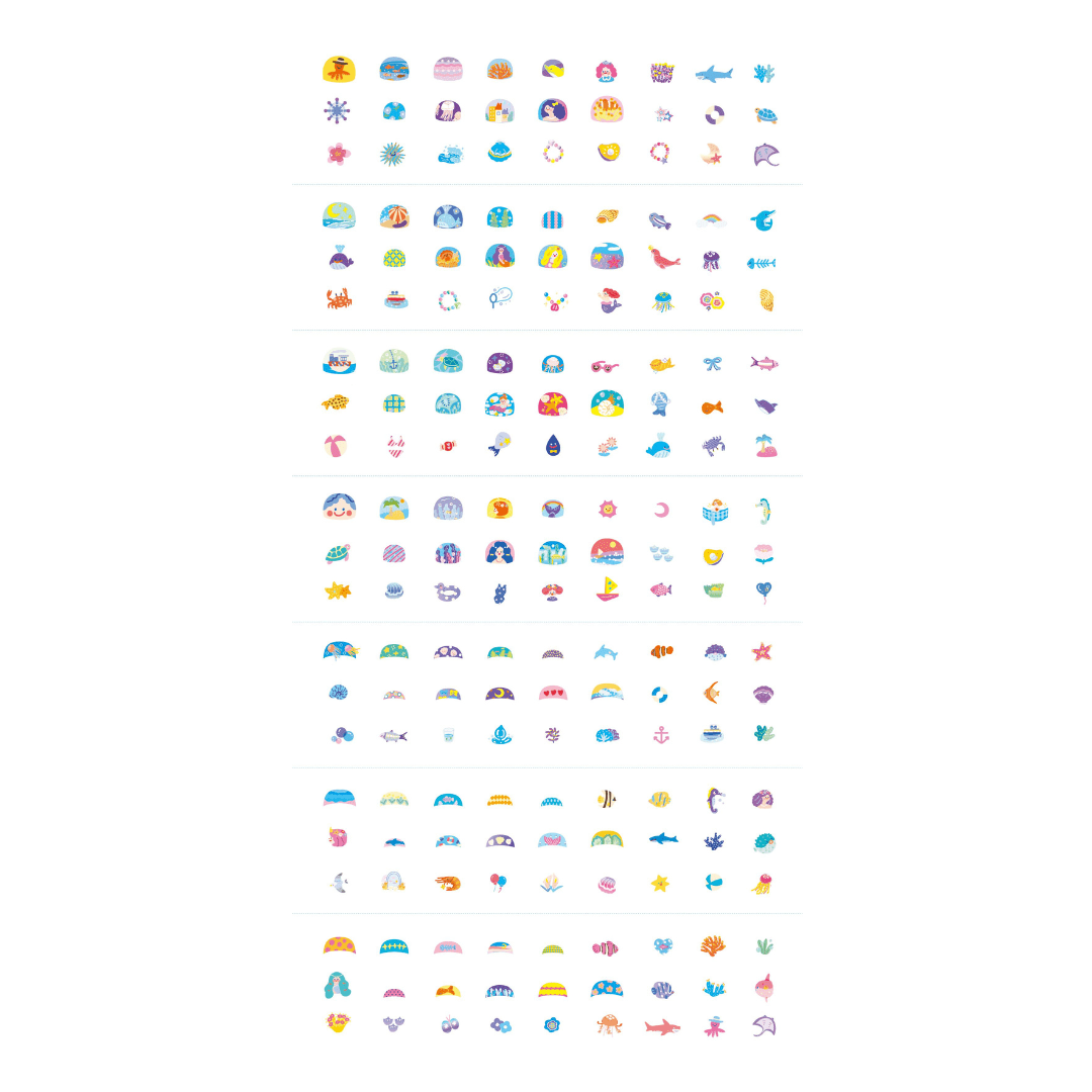 Nail Stickers and Tattoos Box Set - Mermaid - Image 3