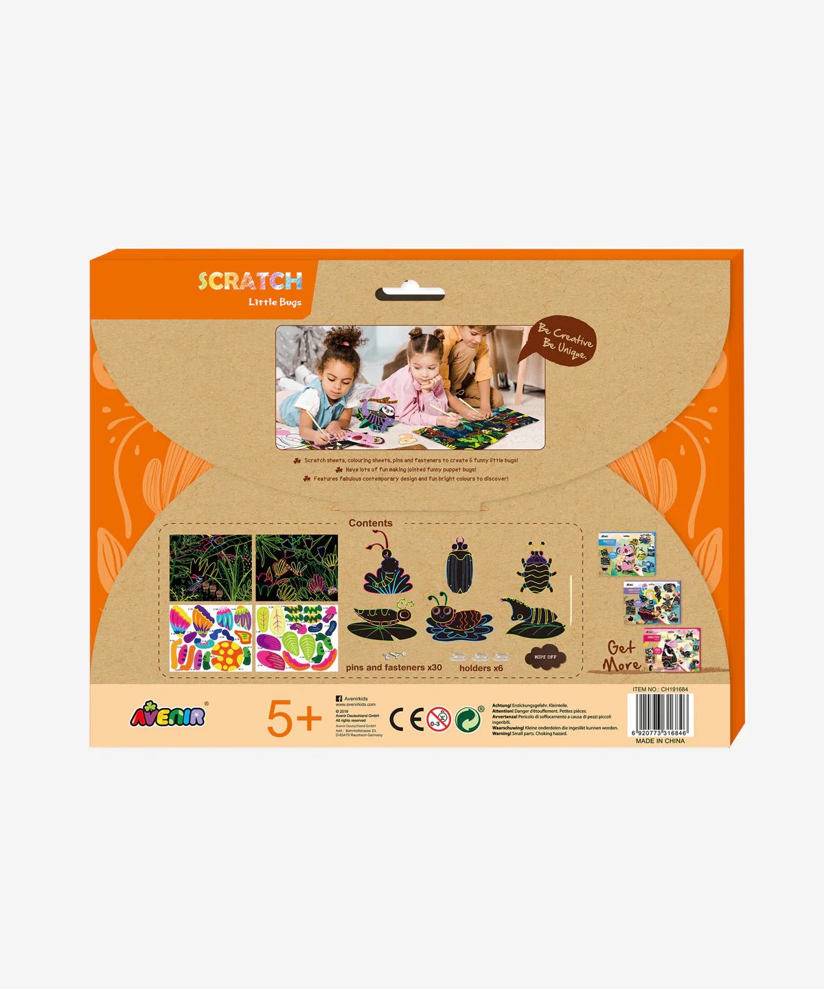 Scratch Art Joint Puppet - Little Bugs - Image 2