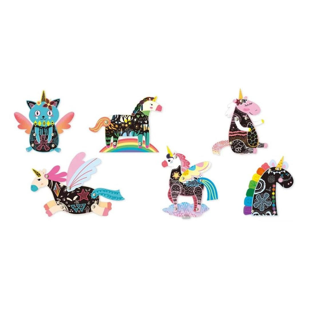 Scratch Art Joint Puppet - Unicorns - Image 3