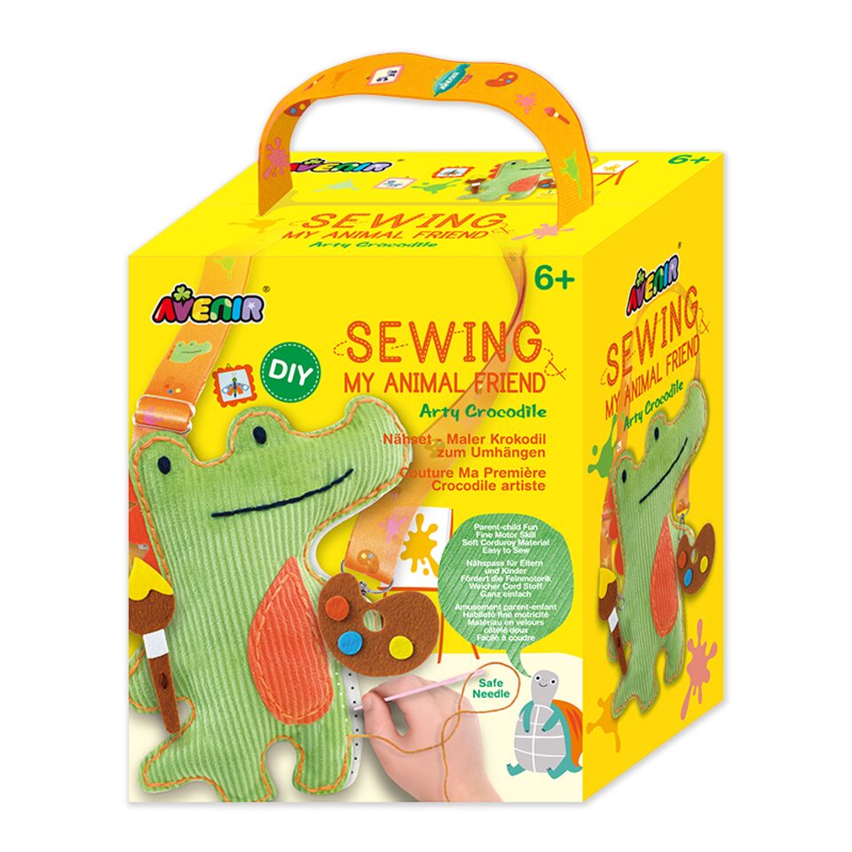 Sewing My Animal Friend with Carrier Strap - Arty Crocodile - Image 3