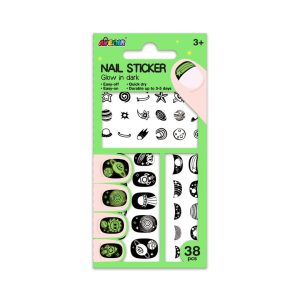 Small Nail Stickers - Space - Glow in the dark
