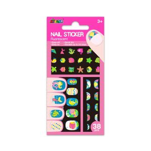 Small Nail Stickers - Under the Sea - Fluorescence (38 pcs)
