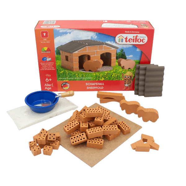 Teifoc Real Bricks Building Sets - Sheepfold