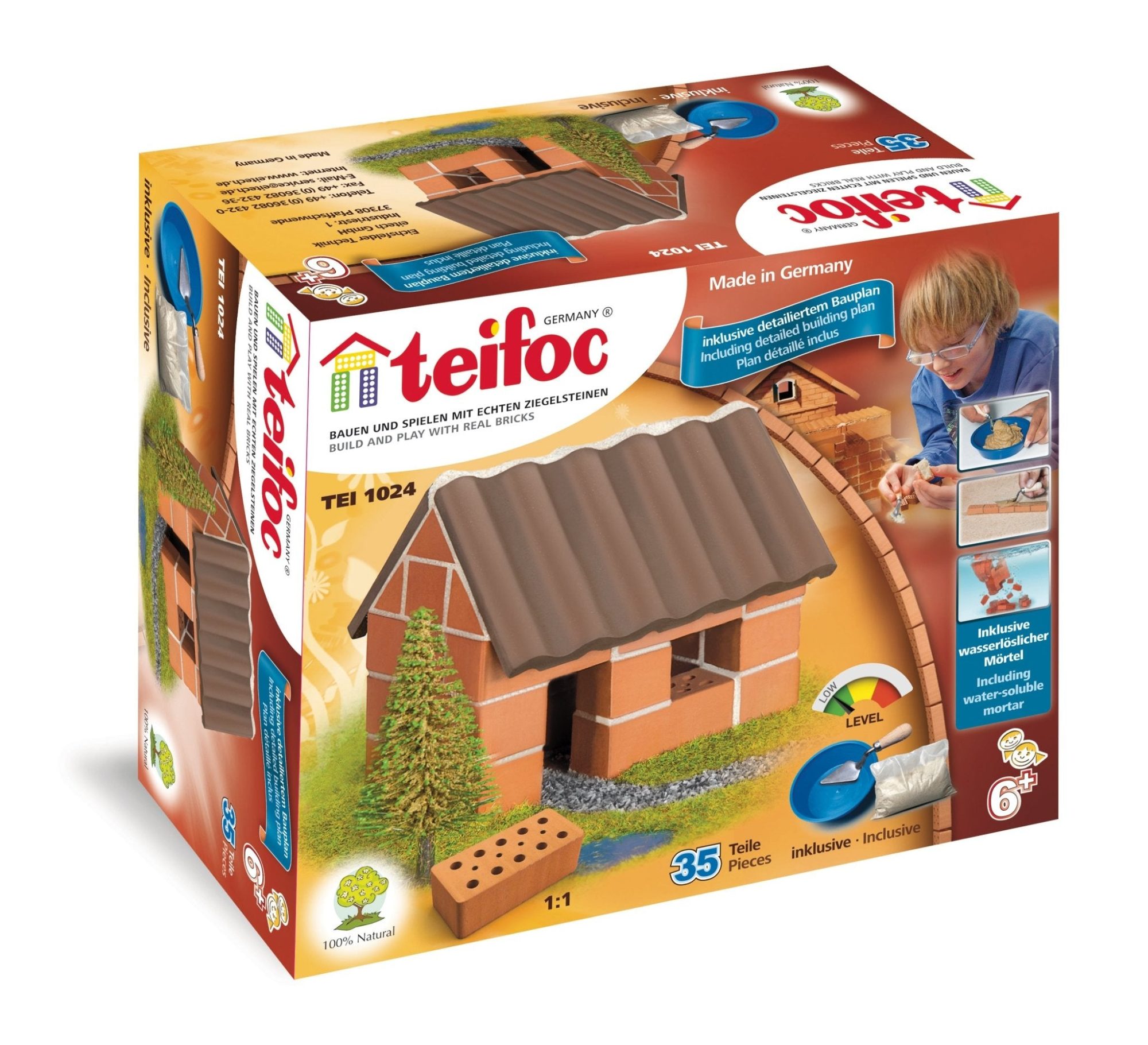Teifoc Real Bricks Building Sets - Small Family House