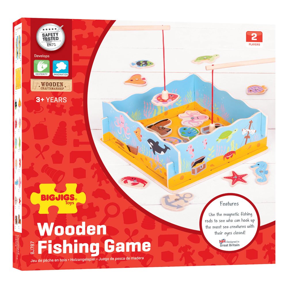 Wooden Magnetic Fishing Game - Image 6