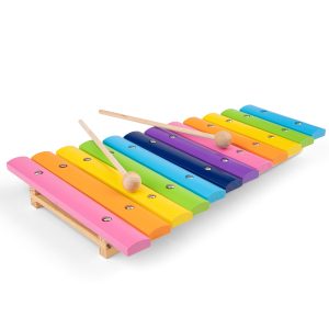 Xylophone (12 bars) wood - multicolor